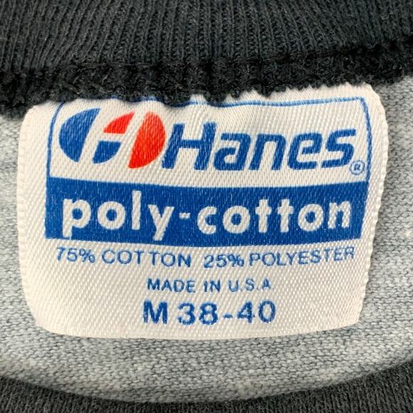 Vintage 80s KPBS Auction T Shirt Mens M Medium Gray Telethon Elephant San Diego - Picture 8 of 9